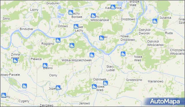 mapa Nowy Lubiel, Nowy Lubiel na mapie Targeo