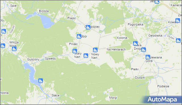 mapa Nowy Nart, Nowy Nart na mapie Targeo