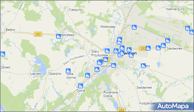 mapa Nowy Przybysław, Nowy Przybysław na mapie Targeo