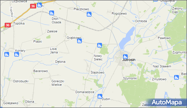 mapa Nowy Sielec, Nowy Sielec na mapie Targeo