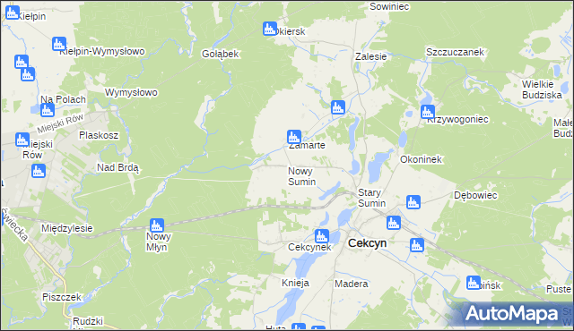 mapa Nowy Sumin, Nowy Sumin na mapie Targeo