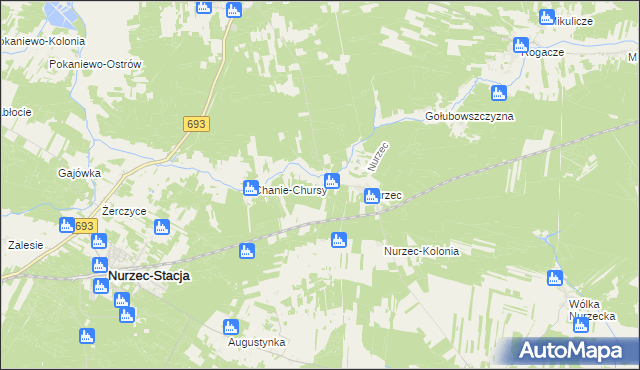 mapa Nurczyk, Nurczyk na mapie Targeo