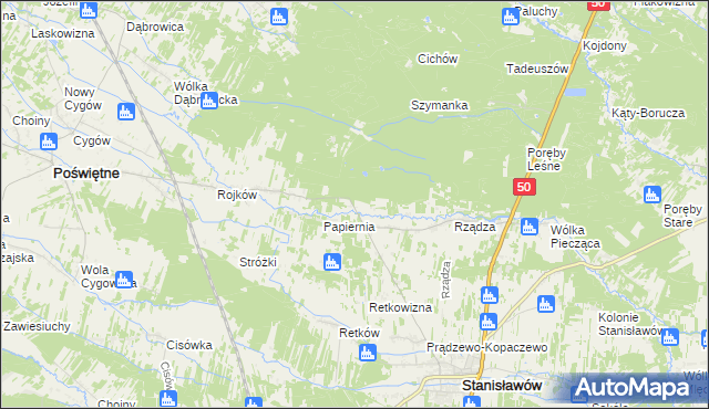 mapa Ołdakowizna, Ołdakowizna na mapie Targeo