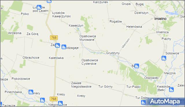 mapa Opatkowice Pojałowskie, Opatkowice Pojałowskie na mapie Targeo