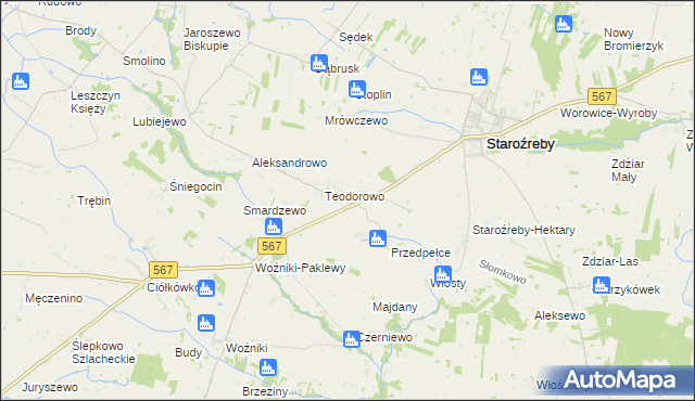 mapa Opatówiec, Opatówiec na mapie Targeo