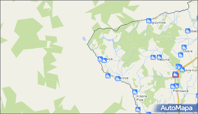 mapa Opawica, Opawica na mapie Targeo