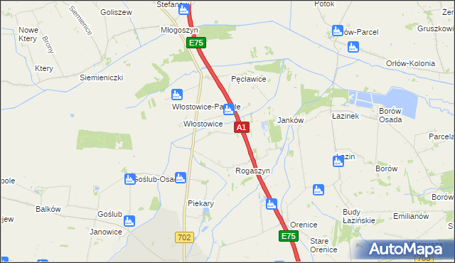 mapa Orądki, Orądki na mapie Targeo