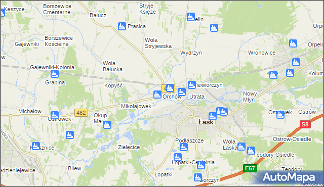 mapa Orchów, Orchów na mapie Targeo