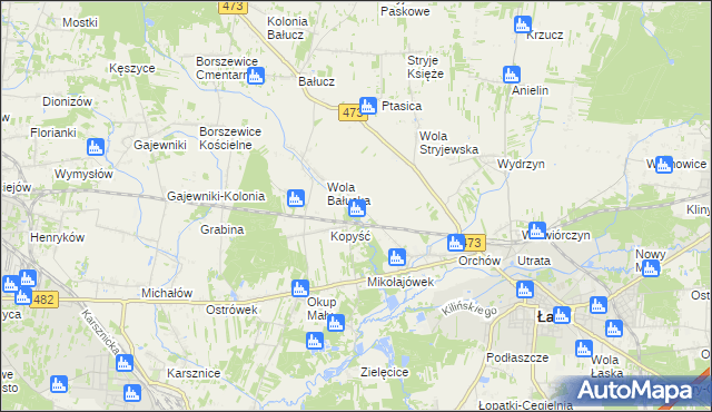 mapa Orchów-Wesółka, Orchów-Wesółka na mapie Targeo