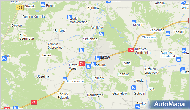 mapa Osjaków, Osjaków na mapie Targeo