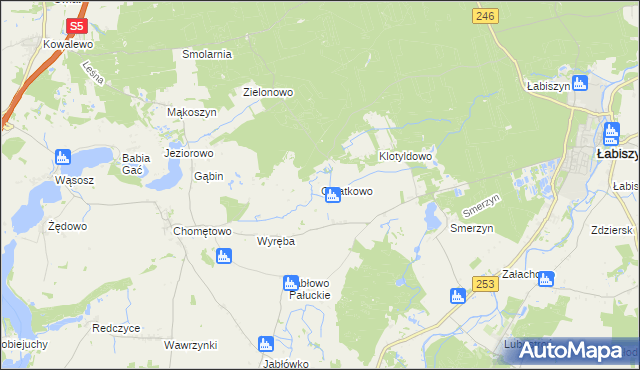 mapa Ostatkowo, Ostatkowo na mapie Targeo