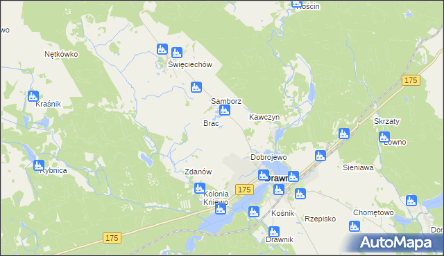 mapa Ostrożyce, Ostrożyce na mapie Targeo