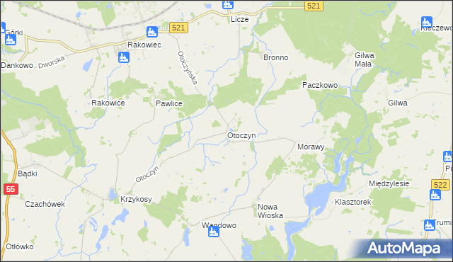 mapa Otoczyn, Otoczyn na mapie Targeo