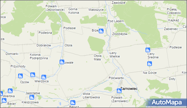 mapa Otola Mała, Otola Mała na mapie Targeo