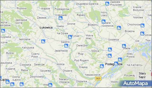 mapa Owieczka, Owieczka na mapie Targeo