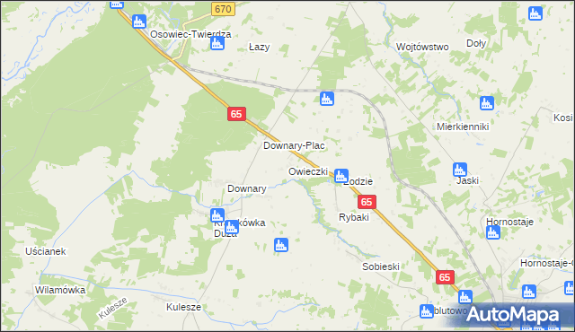 mapa Owieczki gmina Goniądz, Owieczki gmina Goniądz na mapie Targeo