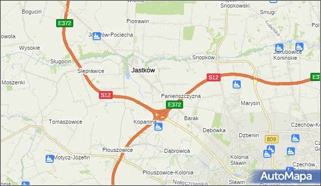 mapa Panieńszczyzna, Panieńszczyzna na mapie Targeo