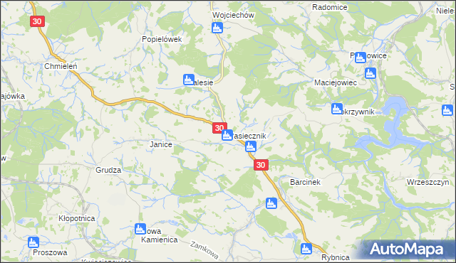 mapa Pasiecznik, Pasiecznik na mapie Targeo