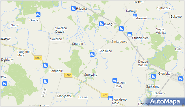 mapa Pasławki, Pasławki na mapie Targeo