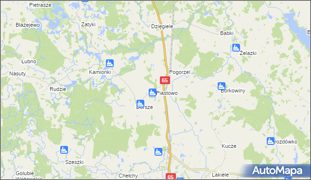 mapa Piastowo gmina Kowale Oleckie, Piastowo gmina Kowale Oleckie na mapie Targeo