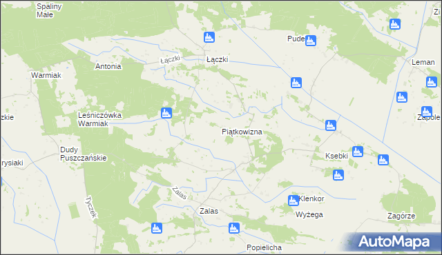 mapa Piątkowizna, Piątkowizna na mapie Targeo