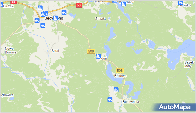 mapa Piduń, Piduń na mapie Targeo