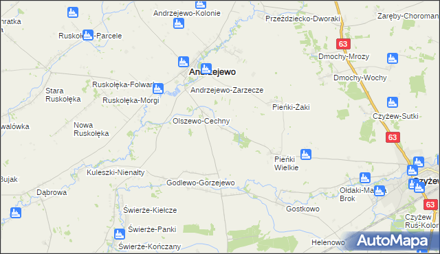 mapa Pieńki-Sobótki, Pieńki-Sobótki na mapie Targeo