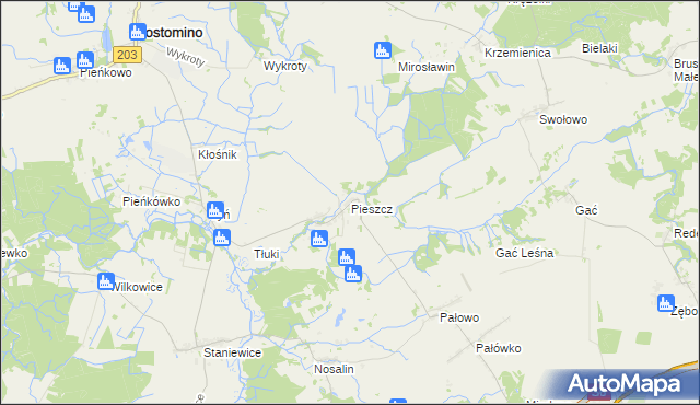 mapa Pieszcz, Pieszcz na mapie Targeo