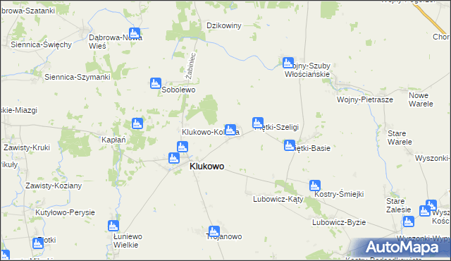 mapa Piętki-Gręzki, Piętki-Gręzki na mapie Targeo