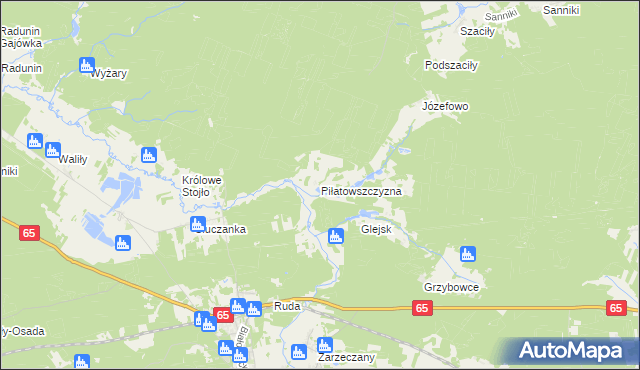 mapa Piłatowszczyzna, Piłatowszczyzna na mapie Targeo