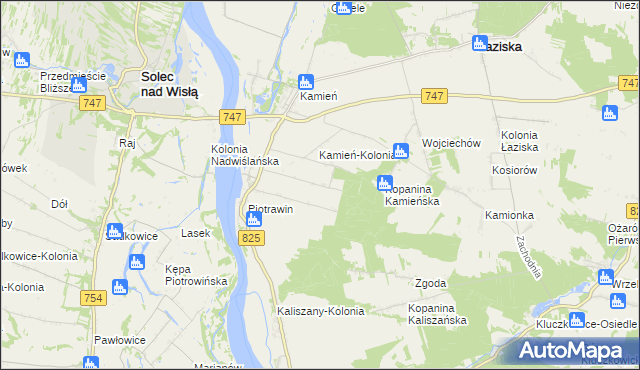 mapa Piotrawin-Kolonia, Piotrawin-Kolonia na mapie Targeo