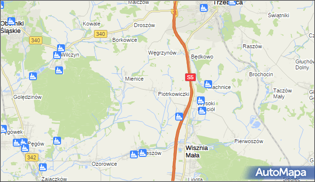 mapa Piotrkowiczki, Piotrkowiczki na mapie Targeo