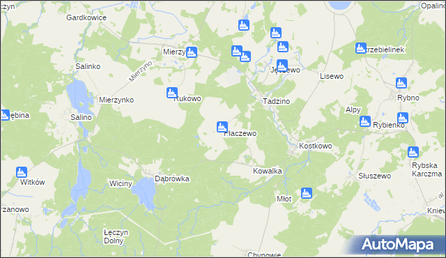 mapa Płaczewo gmina Gniewino, Płaczewo gmina Gniewino na mapie Targeo