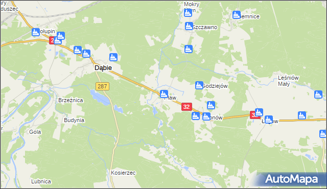 mapa Pław, Pław na mapie Targeo