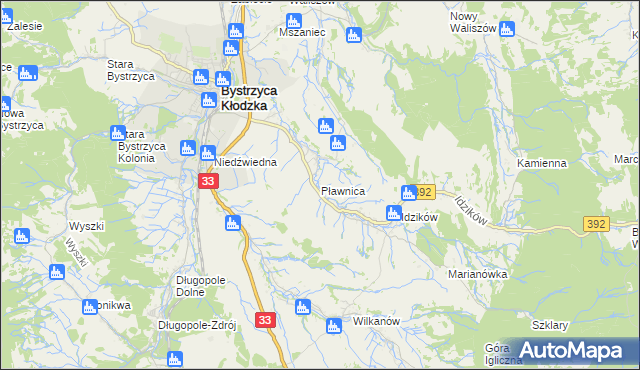 mapa Pławnica, Pławnica na mapie Targeo