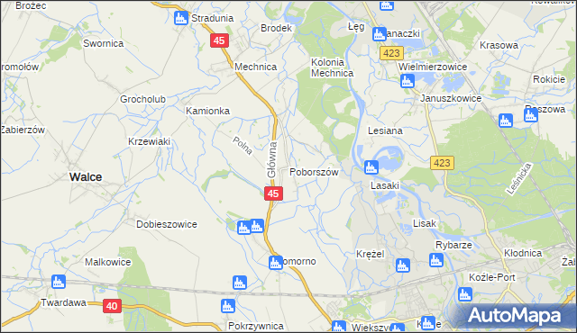 mapa Poborszów, Poborszów na mapie Targeo