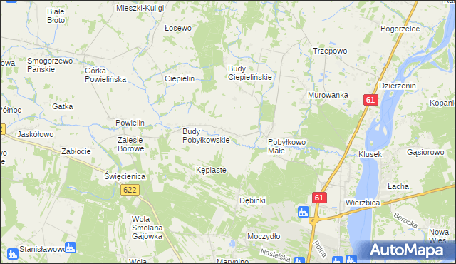 mapa Pobyłkowo Duże, Pobyłkowo Duże na mapie Targeo