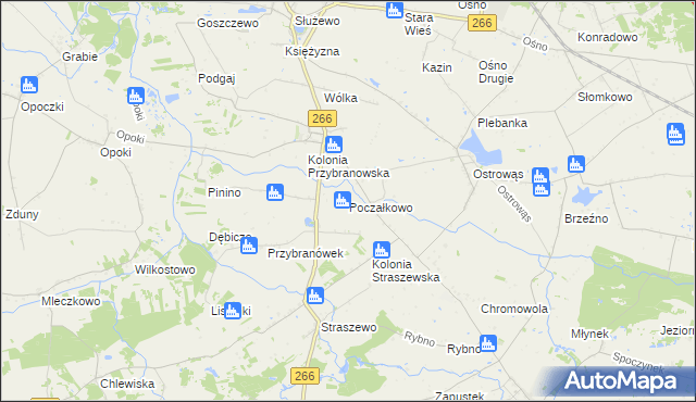 mapa Poczałkowo, Poczałkowo na mapie Targeo