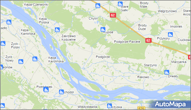 mapa Podgórze gmina Mała Wieś, Podgórze gmina Mała Wieś na mapie Targeo