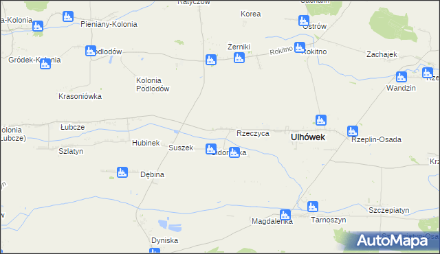 mapa Podlodów gmina Ulhówek, Podlodów gmina Ulhówek na mapie Targeo