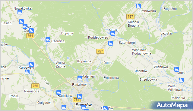 mapa Podmaleniec, Podmaleniec na mapie Targeo