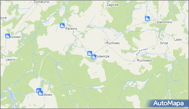 mapa Podwilcze, Podwilcze na mapie Targeo