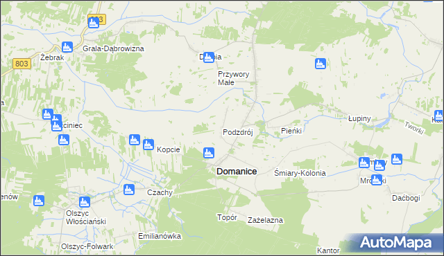 mapa Podzdrój, Podzdrój na mapie Targeo