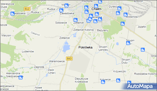 mapa Pokrówka, Pokrówka na mapie Targeo