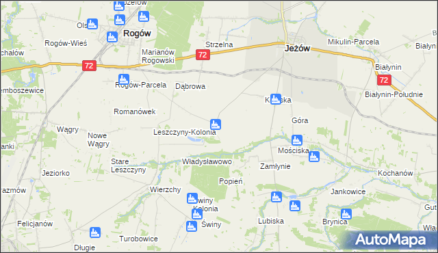 mapa Popień-Parcela, Popień-Parcela na mapie Targeo