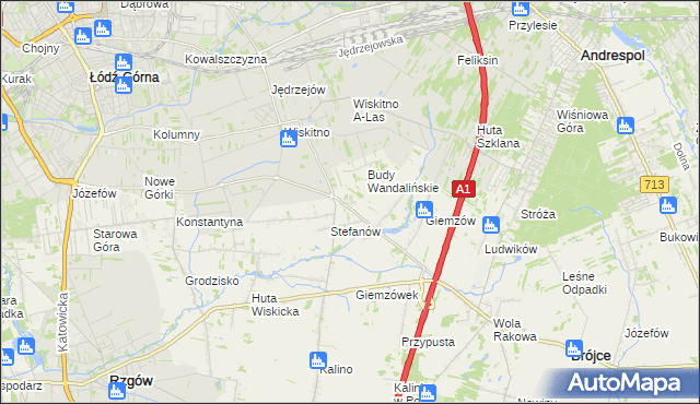 mapa Posada gmina Brójce, Posada gmina Brójce na mapie Targeo