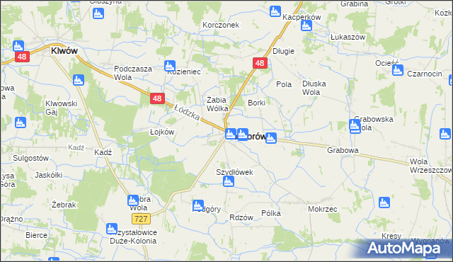 mapa Potworów powiat przysuski, Potworów powiat przysuski na mapie Targeo