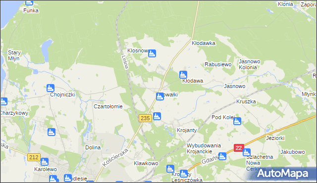 mapa Powałki, Powałki na mapie Targeo