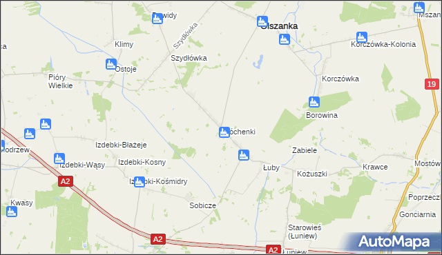 mapa Próchenki, Próchenki na mapie Targeo