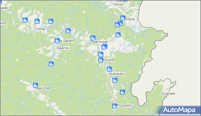 mapa Procisne, Procisne na mapie Targeo